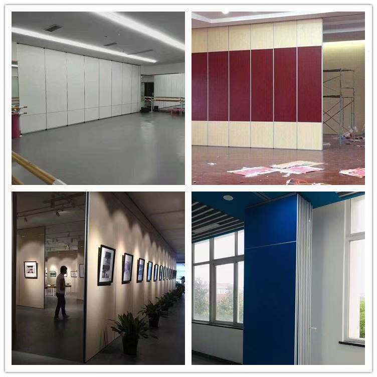 山東酒店活動(dòng)隔斷，吊軌道隔斷工程