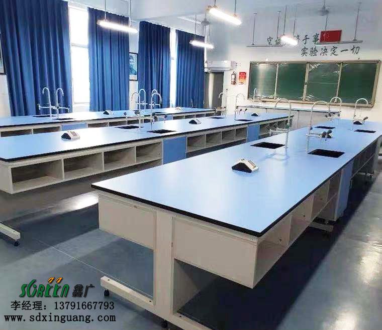 濰坊實驗室工作臺,實心理化板臺面,耐腐蝕耐酸堿實驗臺化驗室邊臺