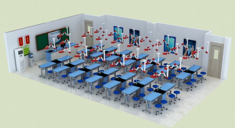 濰坊新型鋁塑實驗桌，化學通風實驗室